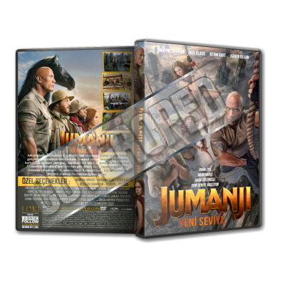 Jumanji 2 Yeni Seviye 2019 V2 Türkçe Dvd cover Tasarımı
